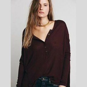 Free People | Benedict Canyon Henley, Purple